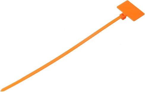 T Tulead Orange Zip Tags Cable Zip Ties Cord Self-Locking Label Nylon Tag Markers 100PCS in Saudi Arabia