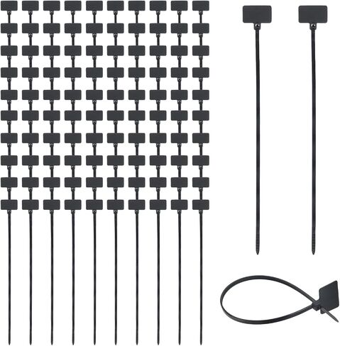 T Tulead Orange Zip Tags Cable Zip Ties Cord Self-Locking Label Nylon Tag Markers 100PCS in Saudi Arabia
