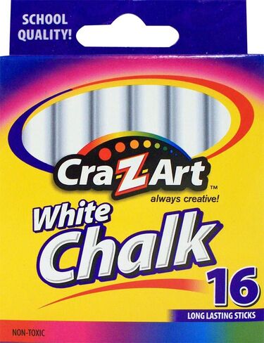 CRA-Z-Art Classroom Chalk ، White ، حزمة من 16 قطعة in Kuwait