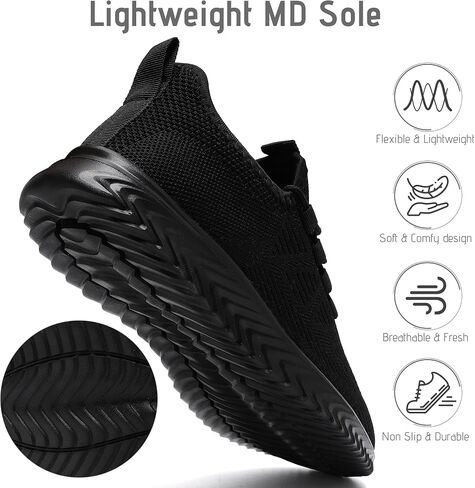 Mens Running Shoes Tennis Shoes Walking Gym Sneakers Lightweight Non Slip Mesh Casual Workout Sneakers in Saudi Arabia