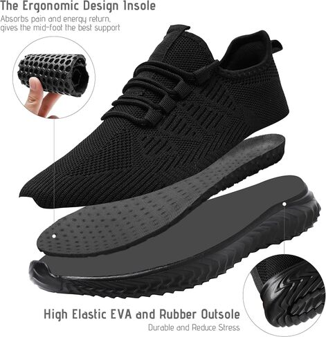 Mens Running Shoes Tennis Shoes Walking Gym Sneakers Lightweight Non Slip Mesh Casual Workout Sneakers in Saudi Arabia