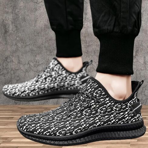 Men's Running Shoes - Lightweight Athletic Sneakers with Breathable Mesh, Non-Slip Sole for Gym, Walking, and Daily Wear - Available in Sizes 14-18 in Kuwait