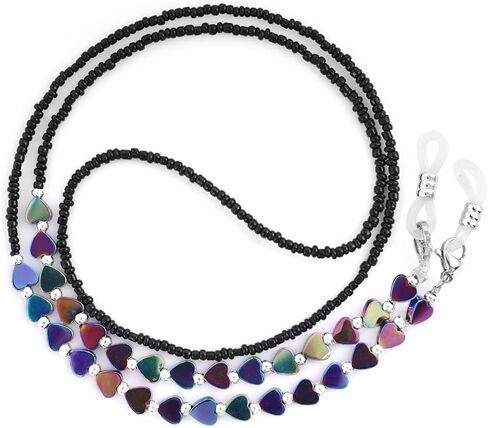 BILIONE Beaded Eyeglass Chains for Women and Men, Acrylic Eye Glasses Strap Around Neck, Sunglass Holder Hanger Lanyard in Kuwait