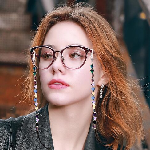 BILIONE Beaded Eyeglass Chains for Women and Men, Acrylic Eye Glasses Strap Around Neck, Sunglass Holder Hanger Lanyard in Kuwait