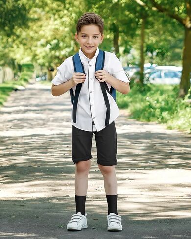 8 أزواج أطفال جوارب للأولاد فتيات الطاقم اللباس الجوارب الرياضية لينة القطن السلس in Kuwait