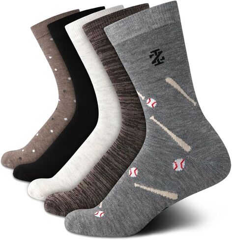 Izod Boys Crew Socks - 5 Pack Trease Soft Stretch Performance Crew Dress Dress For For Toddlers to Big Boys (حجم الحذاء: S -L) in Kuwait