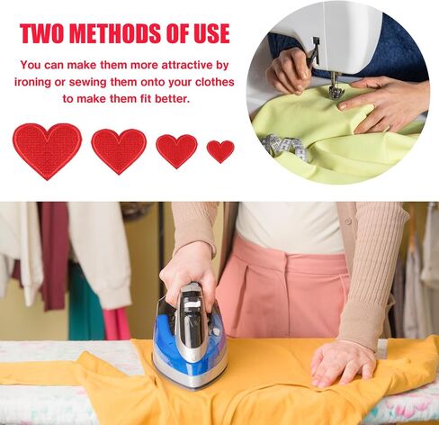 62 قطعة من المكواة على الرقع على شكل قلب، خياطة على/الكي على رقعات القلب، مكواة قلب مطرزة ملونة على الشارات، رقعة مزينة على شكل قلب قابلة للكي، للملابس والقبعات الجينز وحقائب الظهر والأحذية DIY إصلاح الديكور in Kuwait