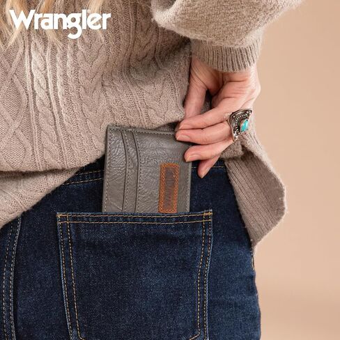 Montana West X Wrangler Credit Card Holder Small Wallets Woman Rfid Blocking Ultra Thin Card Wallet for Ladies Female in Saudi Arabia
