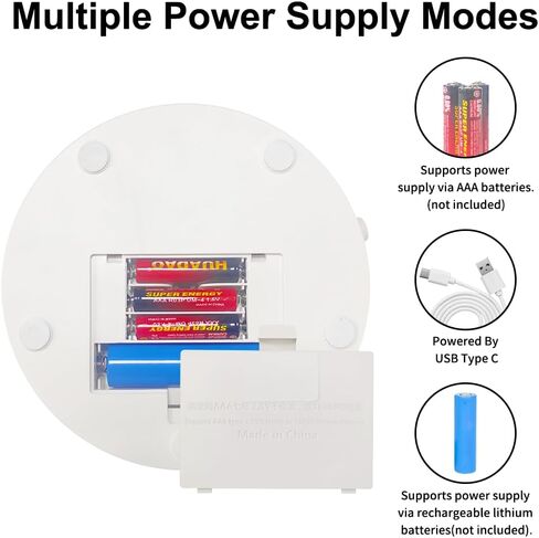 Knob Speed Adjustment Remote Control Motorized Rotating Display Stand 3d scanner Electric Turntable rotating platform for Photography Shows,Jewelry,Watch,3D Models,Support AAA & charging in Kuwait