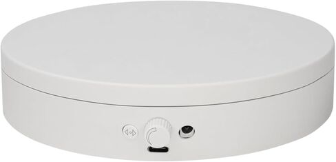 Knob Speed Adjustment Remote Control Motorized Rotating Display Stand 3d scanner Electric Turntable rotating platform for Photography Shows,Jewelry,Watch,3D Models,Support AAA & charging in Kuwait