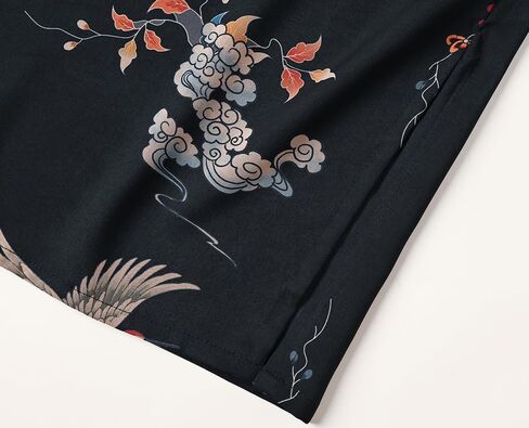 Ledamon Women's Kimono Short Robe for Women - Pocket Floral Bathrobe Nightgown in Kuwait