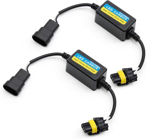 2Pcs* HB4 9006 Decoder Error Code Warning Canceller Anti Flicker Relay Adapter in Saudi Arabia