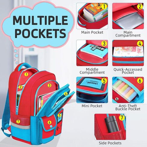 School Backpack for Boys - Gamer Boys Backpack for Kids Children Elementary Middle School - Students Bag for Ages 6-18,17″ Video Game Bookbag Travel Back Pack in Kuwait