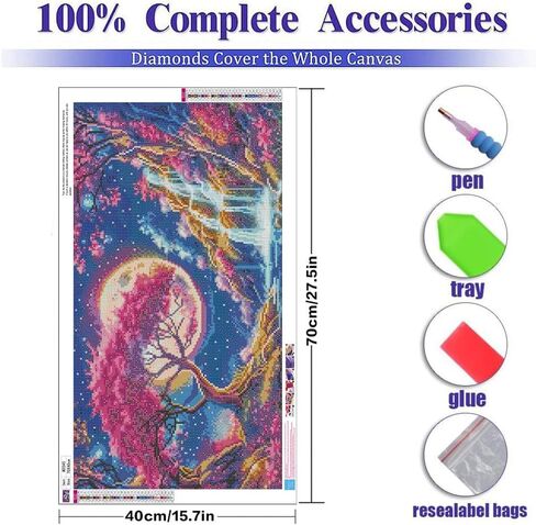 Benjenes Chicken Diamond Painting Art Kits for Adults Hen 5D DIY Diamond Art Kits for Beginners Round Full Drill Diamond Painting for Home Wall Decoration Gift 14×14inch in Kuwait