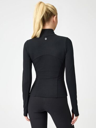 AARYA Women's Workout Jacket Athletic Gym Running Yoga Jackets Zip UP Lightweight jacket with Thumb Holes in Kuwait