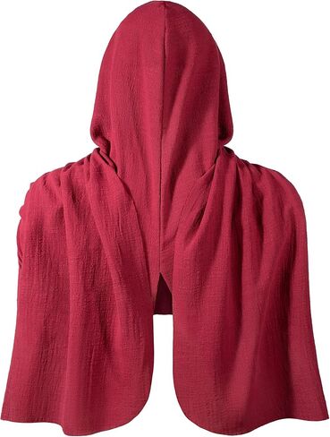 Adult Medieval Renaissance Hooded Cowl Multifunctional Scarf Shawl Cape Halloween Cosplay Costume Accessories in Kuwait