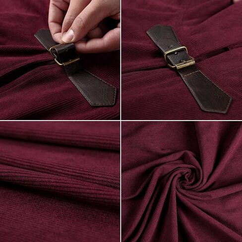 HiiFeuer Medieval Corduroy Hooded Cloak with Adjustable Brooch, Fantasy Poncho Renaissance Costume Cape Ren Faire Cosplay in Saudi Arabia