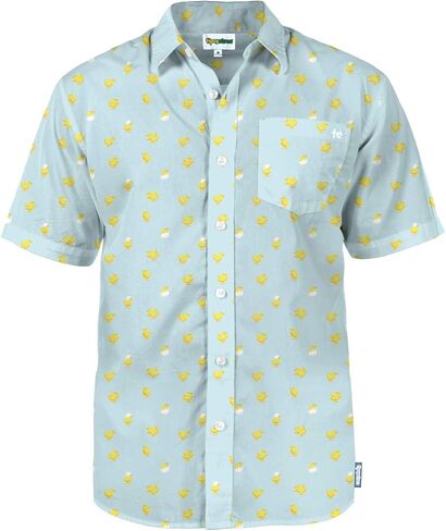 Tipsy Elves Easter Shirts for Men Peeps® Officially Licensed Men’s Short Sleeve Button Down Pastel Vacation Hawaiian Shirt in Kuwait