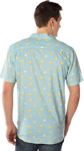 Tipsy Elves Easter Shirts for Men Peeps® Officially Licensed Men’s Short Sleeve Button Down Pastel Vacation Hawaiian Shirt in Kuwait