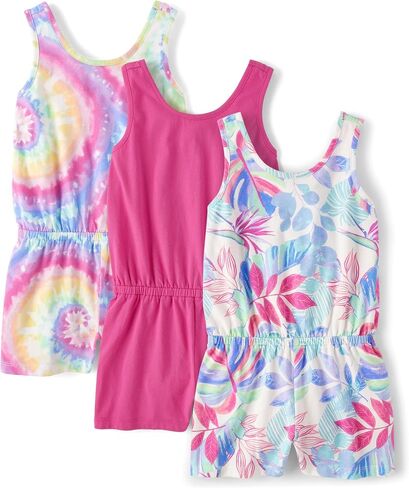 The Children's Place girls Casual Sleeveless Shorts Romper in Saudi Arabia