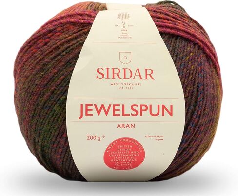 Sirdar Jewelspun Aran ، Garnet Garnet (848) ، 200g in Kuwait