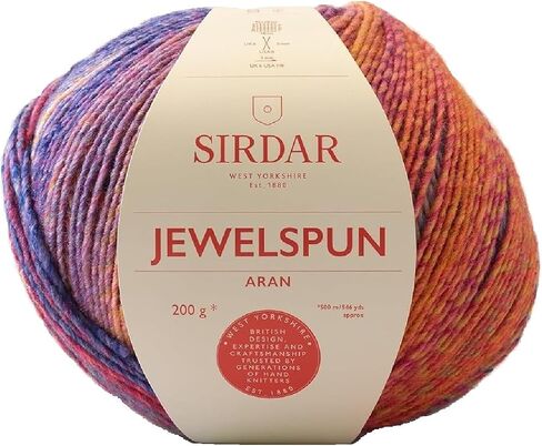 Sirdar Jewelspun Aran ، Garnet Garnet (848) ، 200g in Kuwait