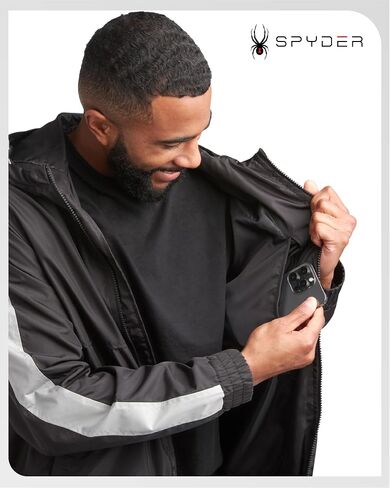 سترة Spyder Mens Windbreaker - سترة مقاومة للرياح والرياح المقاومة للرياح ذات الوزن الخفيف in Saudi Arabia