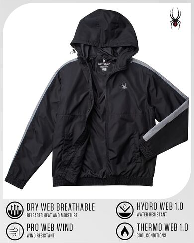 سترة Spyder Mens Windbreaker - سترة مقاومة للرياح والرياح المقاومة للرياح ذات الوزن الخفيف in Saudi Arabia