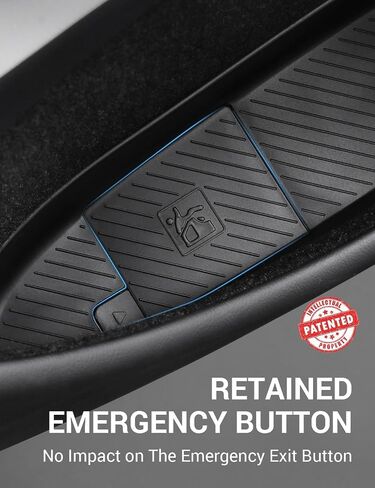 BASENOR 2025 2024 Tesla Model 3 Door Side Storage Box, Door Pocket Liners, TPE Front & Rear Side Organizer Tray Protector Liner for Model 3 Highland Refresh Accessories Set of 4 in Kuwait