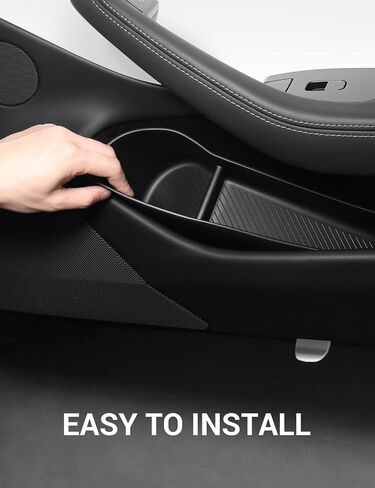 BASENOR 2025 2024 Tesla Model 3 Door Side Storage Box, Door Pocket Liners, TPE Front & Rear Side Organizer Tray Protector Liner for Model 3 Highland Refresh Accessories Set of 4 in Kuwait