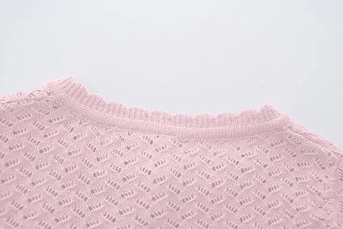 Welity Girls Long Sleeve Knit Crochet Cardigan Open Front Bolero Shrugs in Saudi Arabia