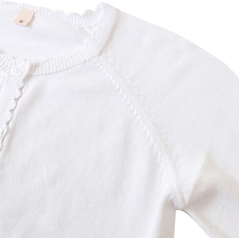 Girls Cardigan Sweater Long Sleeve Knit Bolero Shrug Cropped Tops Kids Cardigans with Button in Kuwait