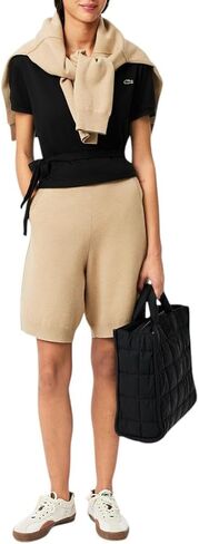 Lacoste Women's Crossover Stretch Pique Polo Shirt in Saudi Arabia