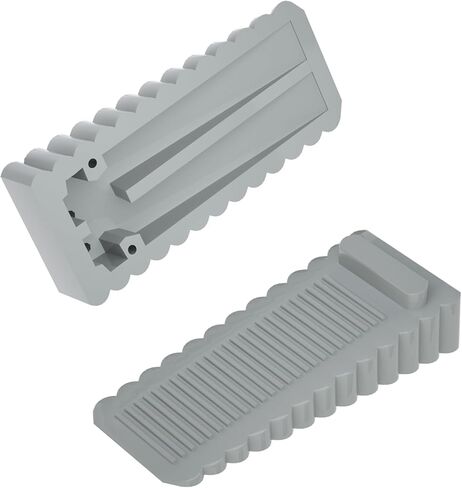 Homotek 4 Pack Wedge Rubber Door Stops-سدادات غير قابلة للانزلاق لثغرات الأبواب 5-23 مم ، واقي جدران وأرضية لأسفل الباب ، الوردي in Kuwait