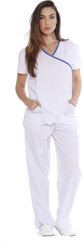 Just Love Women's Scrub Sets Medical Scrubs (Mock Wrap) in Saudi Arabia