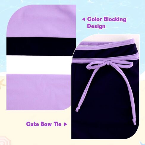 Belovance Girls Swimsuit من قطعتين Tankini بدلات السباحة المتسابقين السباحة مع شورتات رياضية الأطفال في سن المراهقة يرتدي 5-14 سنة in Kuwait