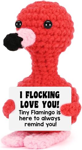 Teacher Appreciation Gifts in Bulk, Thank You Gifts for Teacher Women Men, Graduation End of Year Gift for Teacher from Student, Birthday Retirement Handmade Crochet Aninals Flamingo Decorations in Saudi Arabia