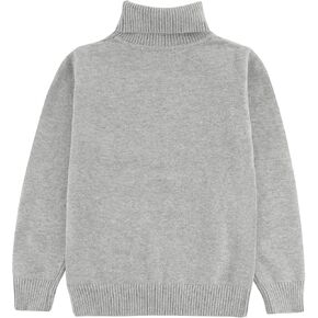 Kids Turtleneck Sweaters Pullover Kids Toddler Long Sleeve Lapel Sweater Cotton Boys and Girls 3-10 Years