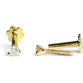 1.40mm - 2.5mm/0.01Ct - 0.06 Ct Diamond 14K Yellow/White/Rose Gold Nose Pin | Certified G Color VS2-Si1 Clarity Three Prong 16G L Wire Piercing Jewellery, Nose Septum Stud for Women in Saudi Arabia