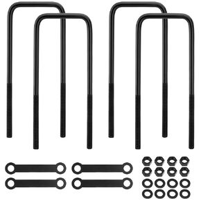 مجموعات u-bolt ذات 12 بوصة مربعة ، و bolts u-bolts ذات الصلب الثقيل مع لوحات ربطة عنق 6 بوصة لهيكل الشاحنة