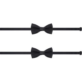 Yolev 2Pcs Kids Bow Tie Children's Bow Tie Adjustable Neck Bowtie for Little Boys, Toddlers, Babies Wedding Tuxedo