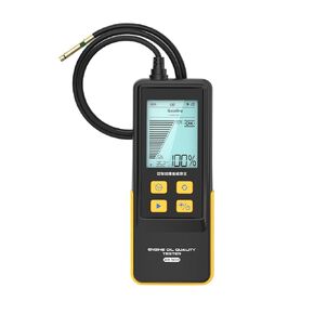 اختبار زيت المحرك البنزين والديزل AS503 جودة زيت المحرك مجموعة الكشف عن مجموعة التحليل ودرجة الحرارة مع تحقيقات عالية الدقة 800 مم ، 2.8 '' شاشة الخلفية الخلفية