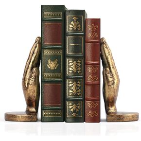 ينتهي الكتاب لعقد الكتب الثقيلة - نهايات الكتب للأرفف ، Mxarltr Decorative Bookends للكتب الثقيلة مع سدادة الكتاب المضادة للانزلاق لمكتب المنزل للتأمل يوجا ديكور (النحاس العتيقة)