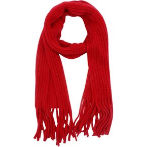 RARITYUS Kids Wool Knitted Scarf Fashion Solid Color Soft Warm Scarves Neck Warmer Winter for Toddler Girls Womens