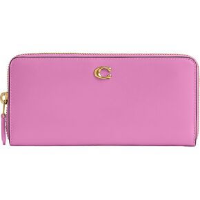 Coach Women's Essential Slim Accordion Zip Wallet Accessory-Travel, B4/Fuchsia