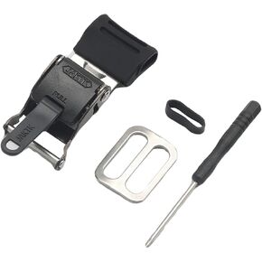 خوذة دراجة نارية خوذة Quick Freex Buckle Kit مع إكسسوارات خوذة دراجة نارية مقاومة للدراجة النارية ، حزام خوذة قفل خوذة ، حزام خوذة سريع للذقن (أسود)