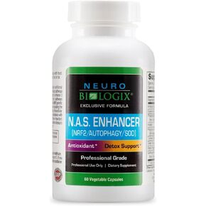 NAS Enhancer - Advanced Antioxidant & Energy Supplement – Supports Cellular Detox & Defense, Metabolic Balance & Longevity with NRF2 Activator, Turmeric, Piperine & Glutathione - 60 Veg Capsules