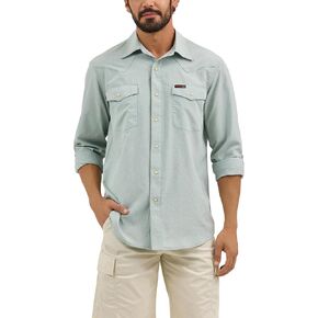 ATG بواسطة قميص زر Drover Western Drover للرجال