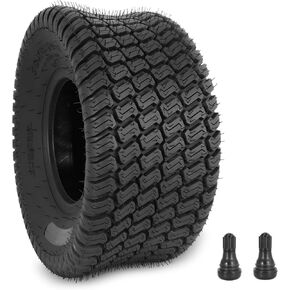 RUTU 18x8.5-8 Golf Cart Tire, Lawn Tractor Tire with 2 Straight Valve Stems, A Tubeless Tyre Suitable for Golf Carts and Lawn Mowers