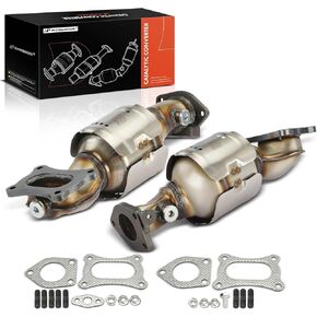 A-Premium Front 2-PC Convalter Converter Kit Direct-Fit Directived مع Honda Accord 2008-2017 ، Pilot ، Odyssey ، Ridgeline ، Crosstour & Acura MDX ، RDX ، TLX ، TSX ، TL ، ZDX ، RL ، 3.5L 3.7L ، EPA Commanced